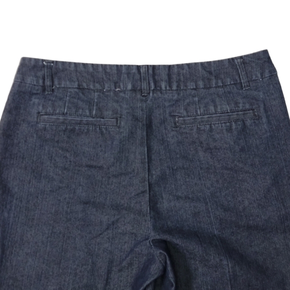 Black Washed, Cropped Women's Trouser Jeans, Size 10, Khakis & Co brand - Picture 6 of 7